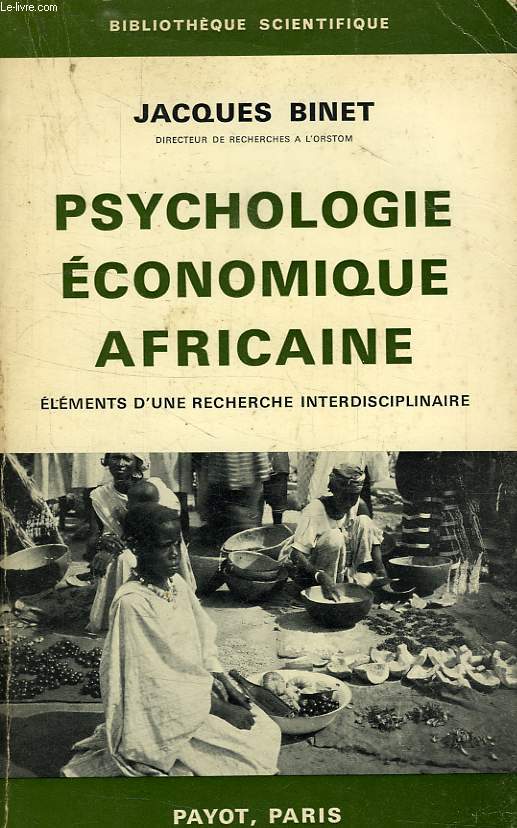 PSYCHOLOGIE ECONOMIQUE AFRICAINE