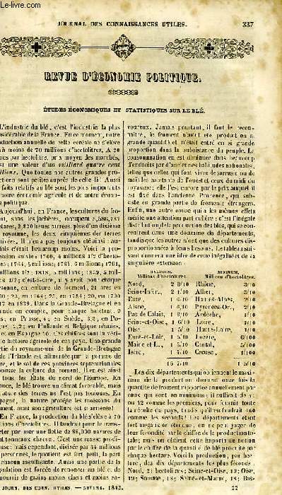 JOURNAL DES CONNAISSANCES UTILES, N 11, NOV. 1843