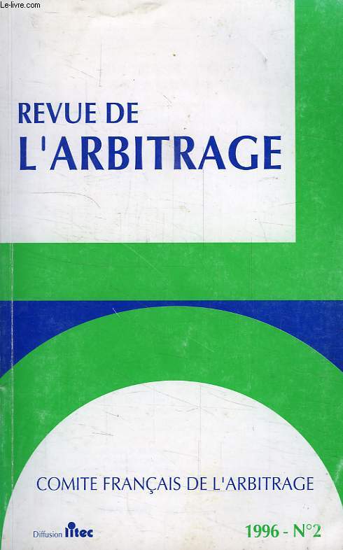 REVUE DE L'ARBITRAGE, N 2, 1996