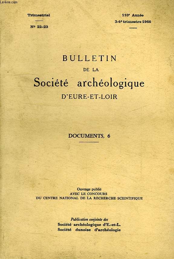 BULLETIN DE LA SOCIETE ARCHEOLOGIQUE D'EURE-ET-LOIR, DOCUMENTS, 6, INVENTAIRE SOMMAIRE DES ARCHIVES PAROISSIALES POSTCONCORDATAIRES DE L'ARCHIDIACONE DU PERCHE