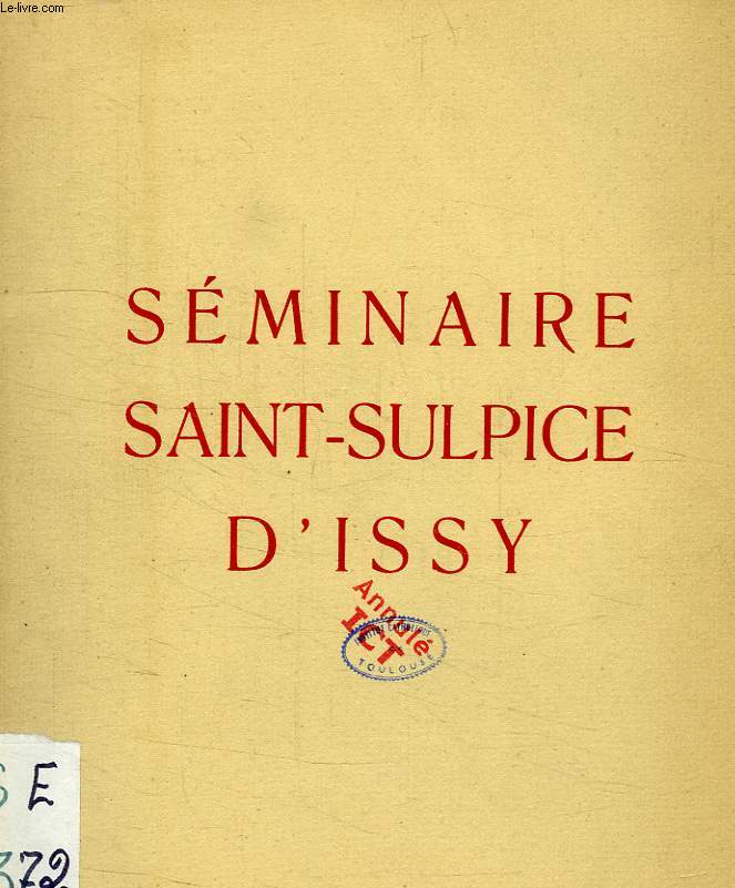 SEMINAIRE SAINT-SULPICE D'ISSY