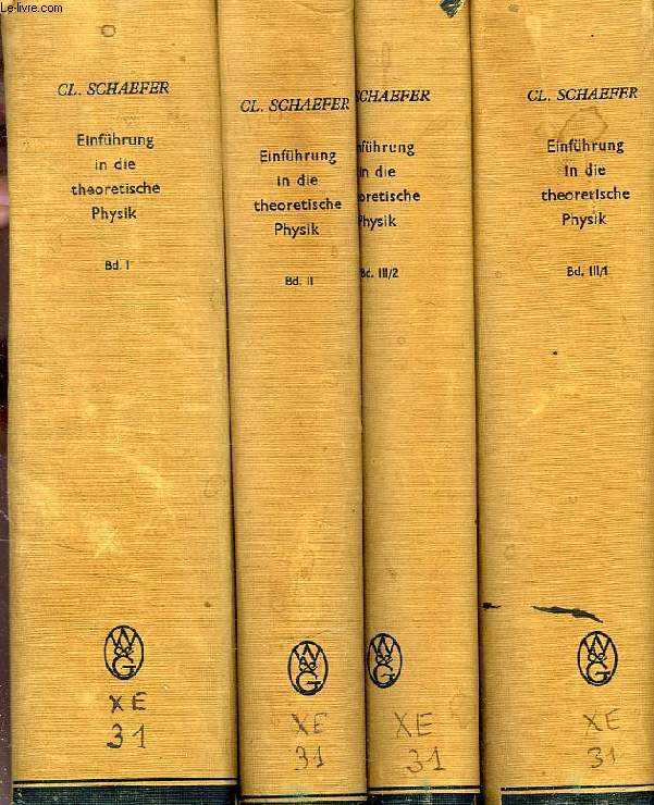 EINFUHRUNG IN DIE THEORETISCHE PHYSIK, 4 VOLUMES