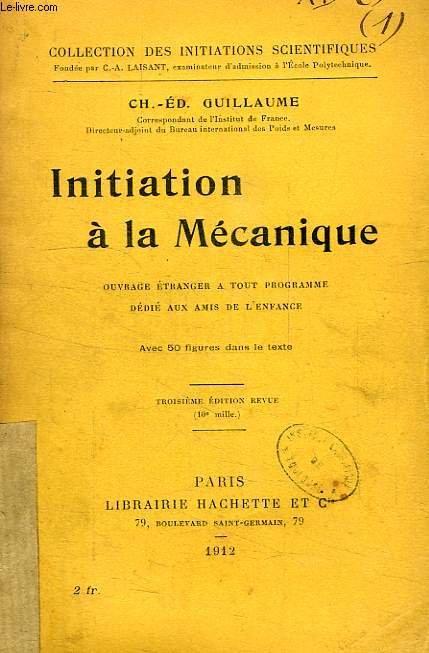 INITIATION A LA MECANIQUE