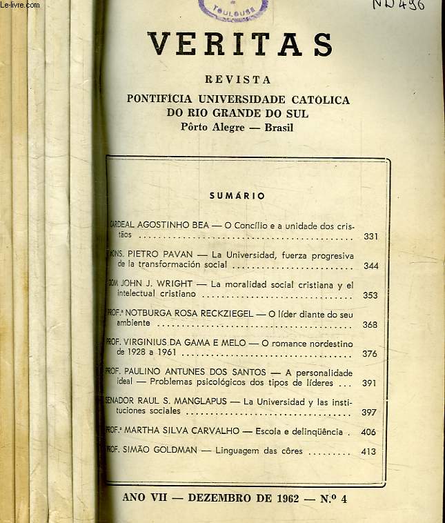 VERITAS, 44 ANNEES (1962-2007)