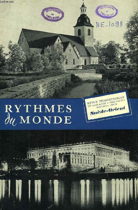 RYTHMES DU MONDE, 32e ANNEE, NOUVELLE SERIE, N 2, 1958, SUEDE-ORIENT