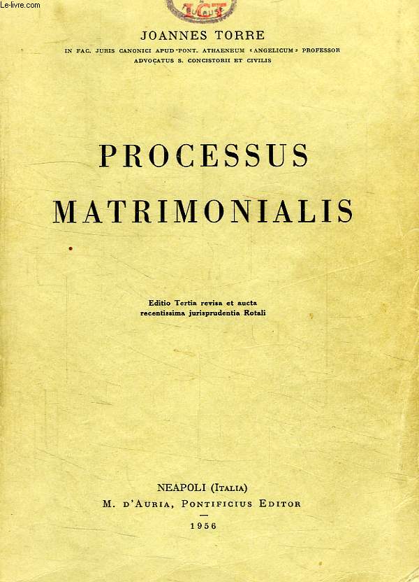 PROCESSUS MATRIMONIALIS