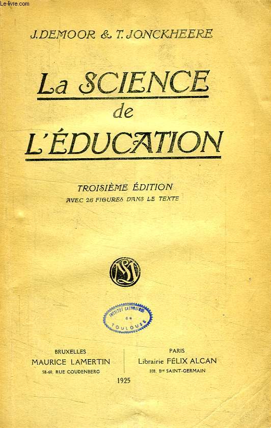 LA SCIENCE DE L'EDUCATION