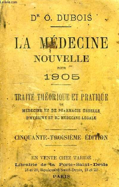 LA MEDECINE NOUVELLE POUR 1905