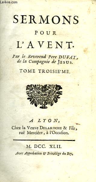 SERMONS POUR L'AVENT, TOME III