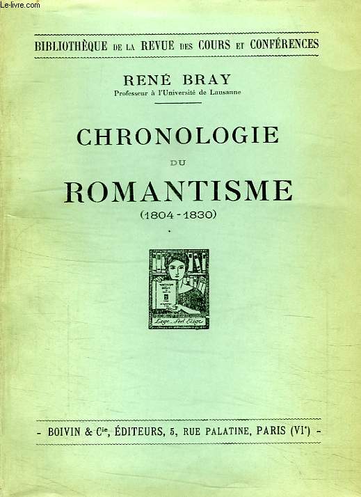 CHRONOLOGIE DU ROMANTISME (1804-1830)