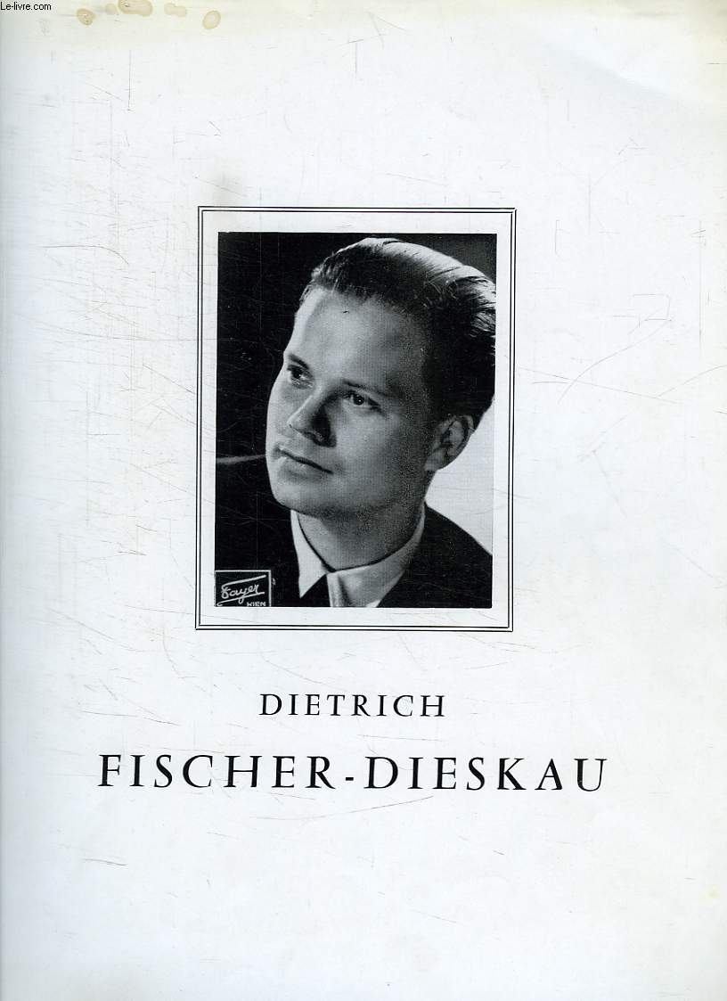 DIETRICH FISCHER-DIESKAU, SCHUBERT, 'LA BELLE MEUNIERE', VENDREDI 6 MARS 1959