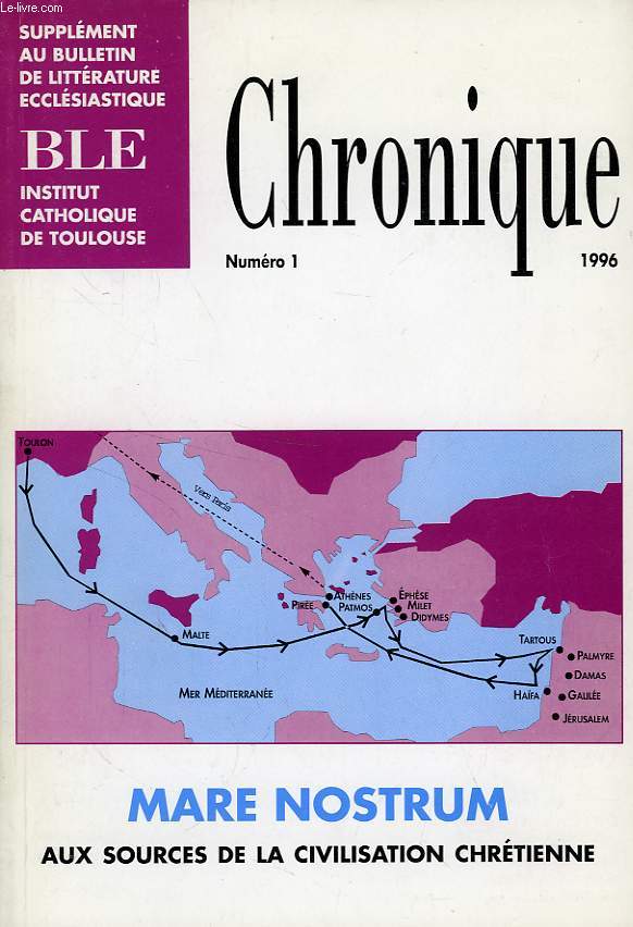 CHRONIQUE, N 1, 1996, MARE NOSTRUM