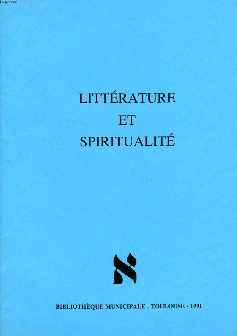 LITTERATURE ET SPIRITUALITE