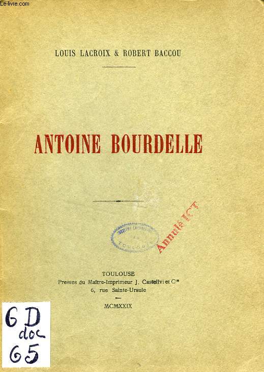 ANTOINE BOURDELLE