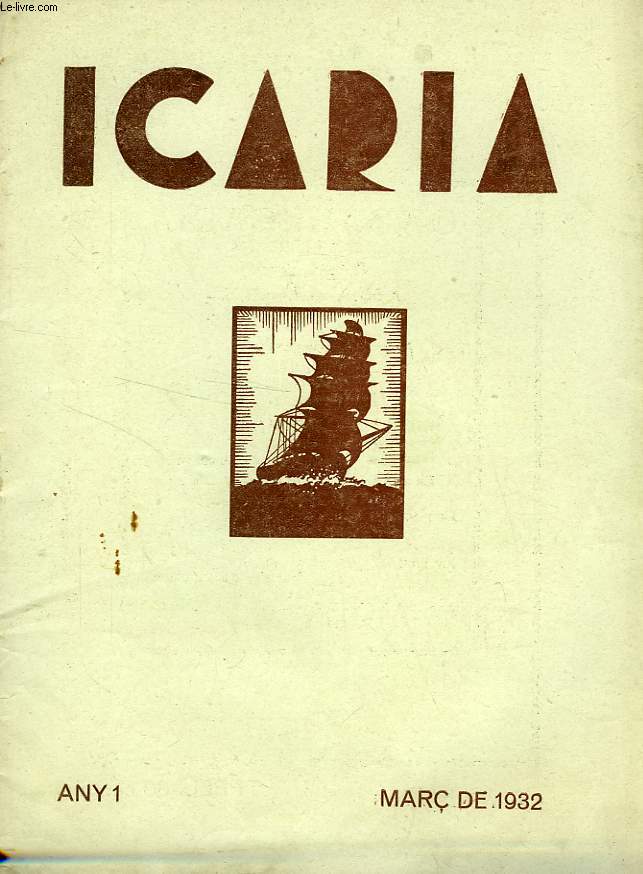 ICARIA, ANY 1, Num. 2, MARC DE 1932
