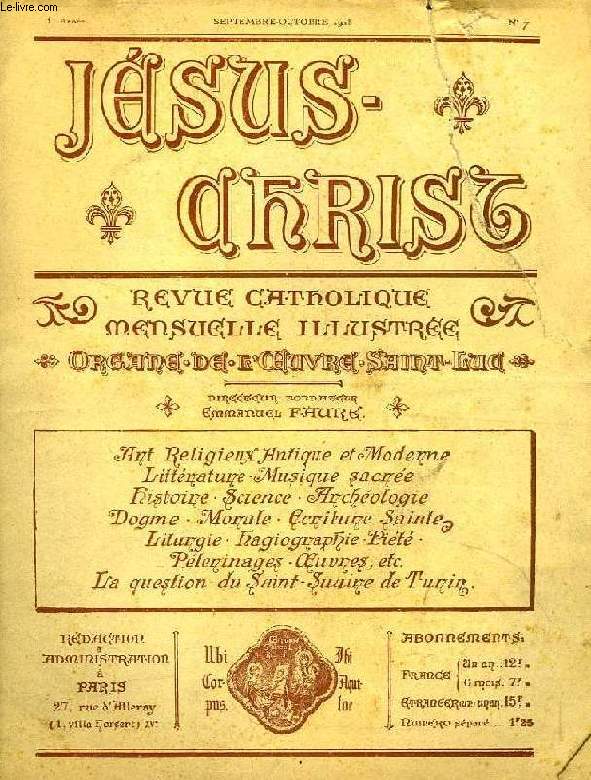 JESUS-CHRIST, 1re ANNEE, N 7, SEPT.-OCT. 1918