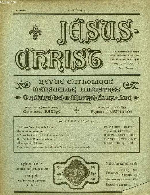 JESUS-CHRIST, 2e ANNEE, N 1, JAN. 1919