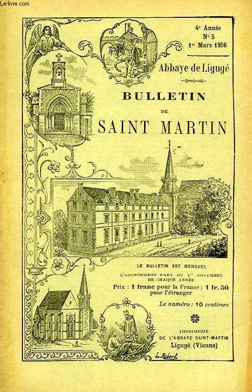 BULLETIN DE L'ASSOCIATION DE SAINT-MARTIN A LIGUGE, 4e ANNEE, N 5, 1er MARS 1896
