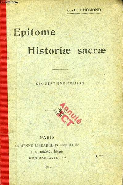 EPITOME HISTORIAE SACRAE