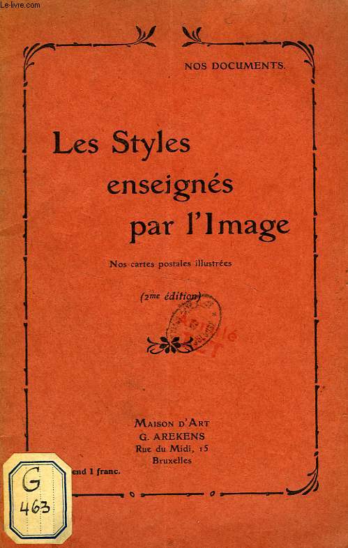 LES STYLES ENSEIGNES PAR L'IMAGE (CATALOGUE)