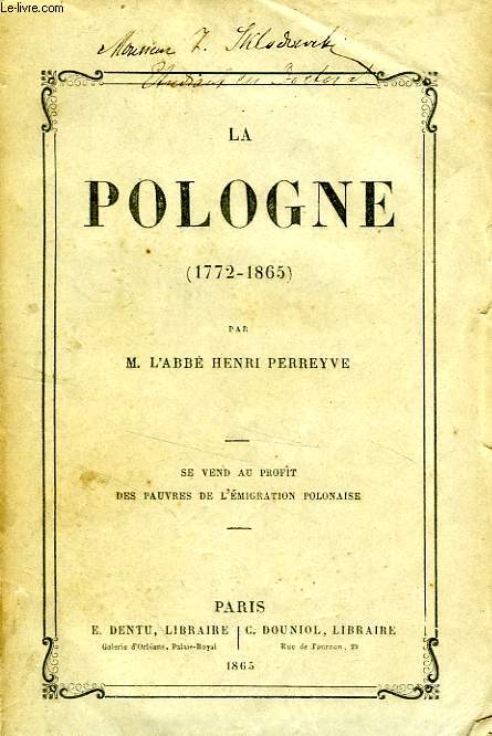 LA POLOGNE (1772-1865)