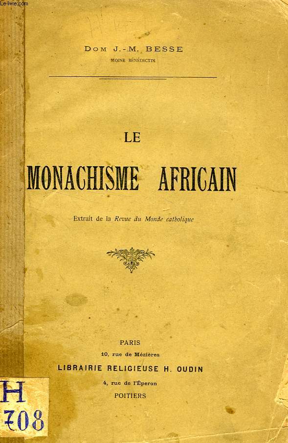 LE MONACHISME AFRICAIN