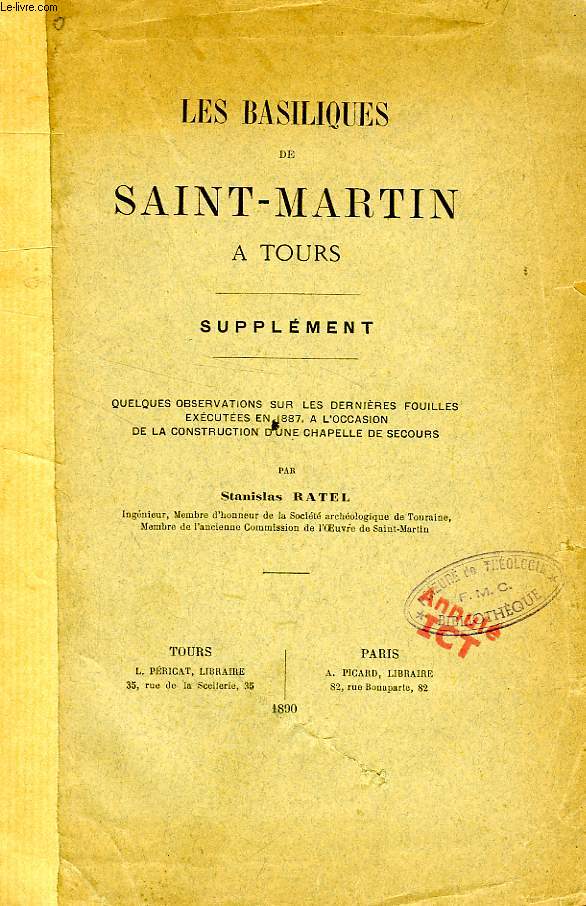 LES BASILIQUES DE SAINT-MARTIN A TOURS, SUPPLEMENT