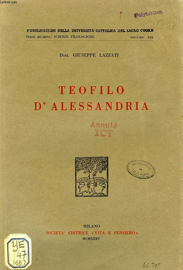 TEOFILO D'ALESSANDRIA