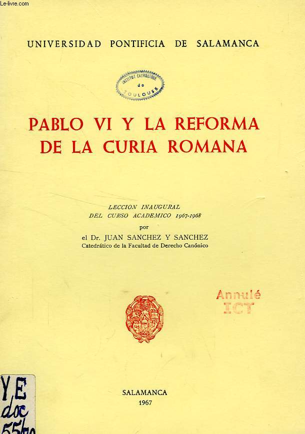 PABLO VI Y LA REFORMA DE LA CURIA ROMANA