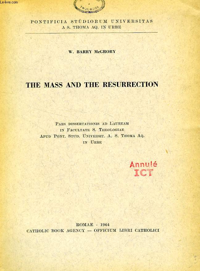 THE MASS AND THE RESURRECTION