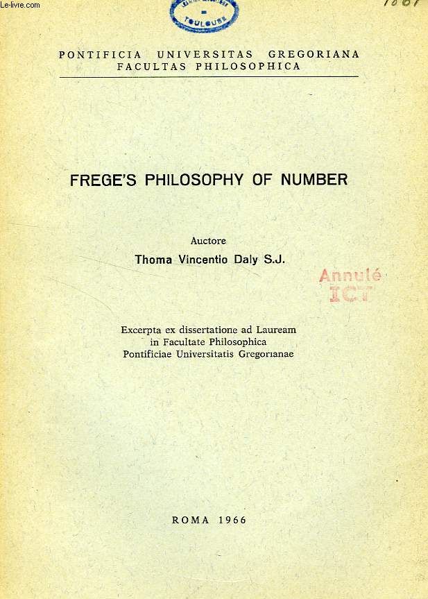 FREGE'S PHILOSOPHY OF NUMBER