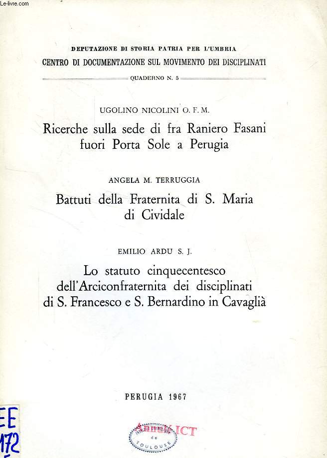 CENTRO DI DOCUMENTAZIONE SUL MOVIMENTO DEI DISCIPLINATI, N 5, 1967