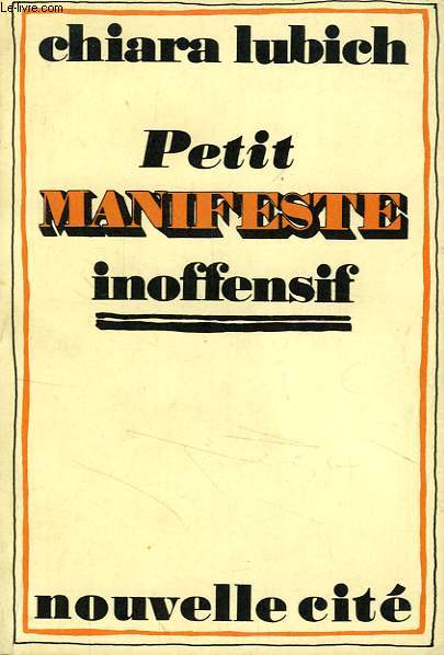 PETIT MANIFESTE INOFFENSIF