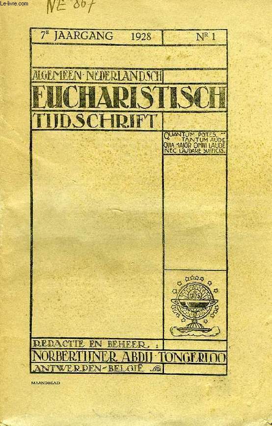 EUCHARISTISCH TIJDSCHRIFT, 1928-1940, 74 NUMEROS (INCOMPLET)