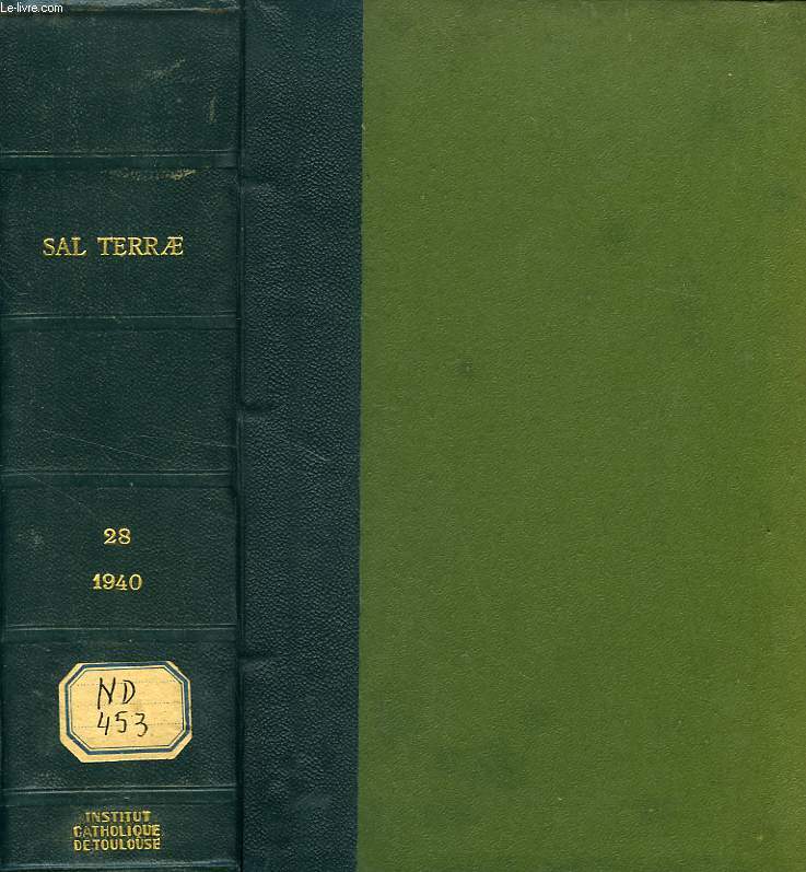 SAL TERRAE, TOMO XXVIII, ENERO-DIC. 1940