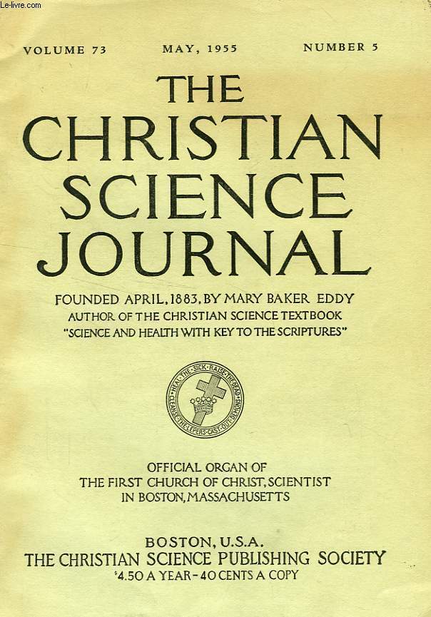 THE CHRISTIAN SCIENCE JOURNAL, VOL. 73, N 5, MAY 1955