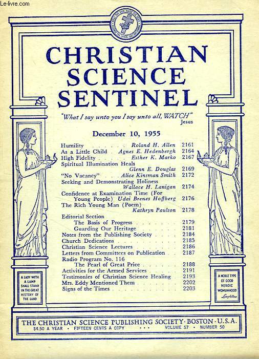 CHRISTIAN SCIENCE SENTINEL, N 50, DEC. 1955