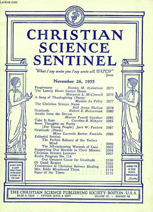 CHRISTIAN SCIENCE SENTINEL, N 48, NOV. 1955