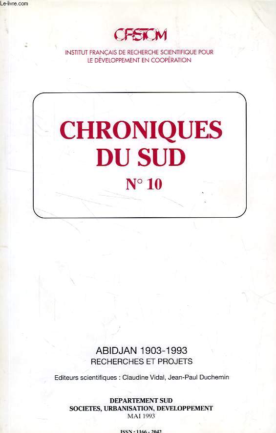 CHRONIQUES DU SUD, N 10, MAI 1993