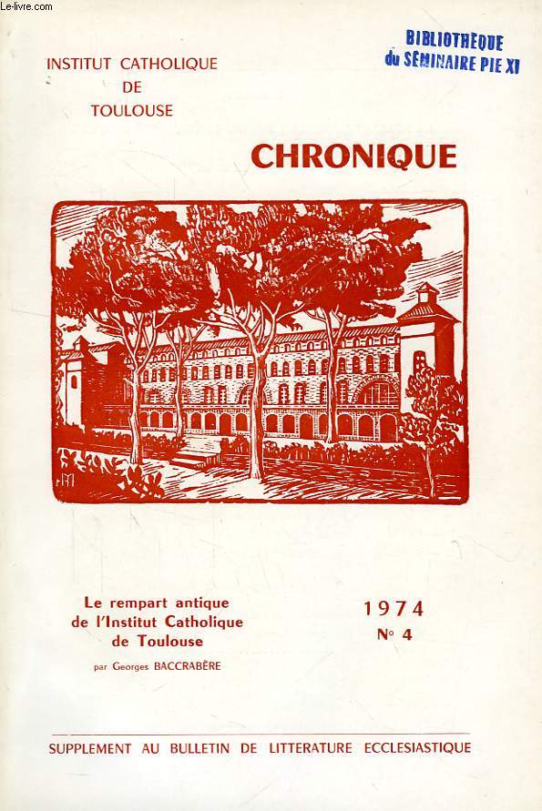 CHRONIQUE, N 4, 1974