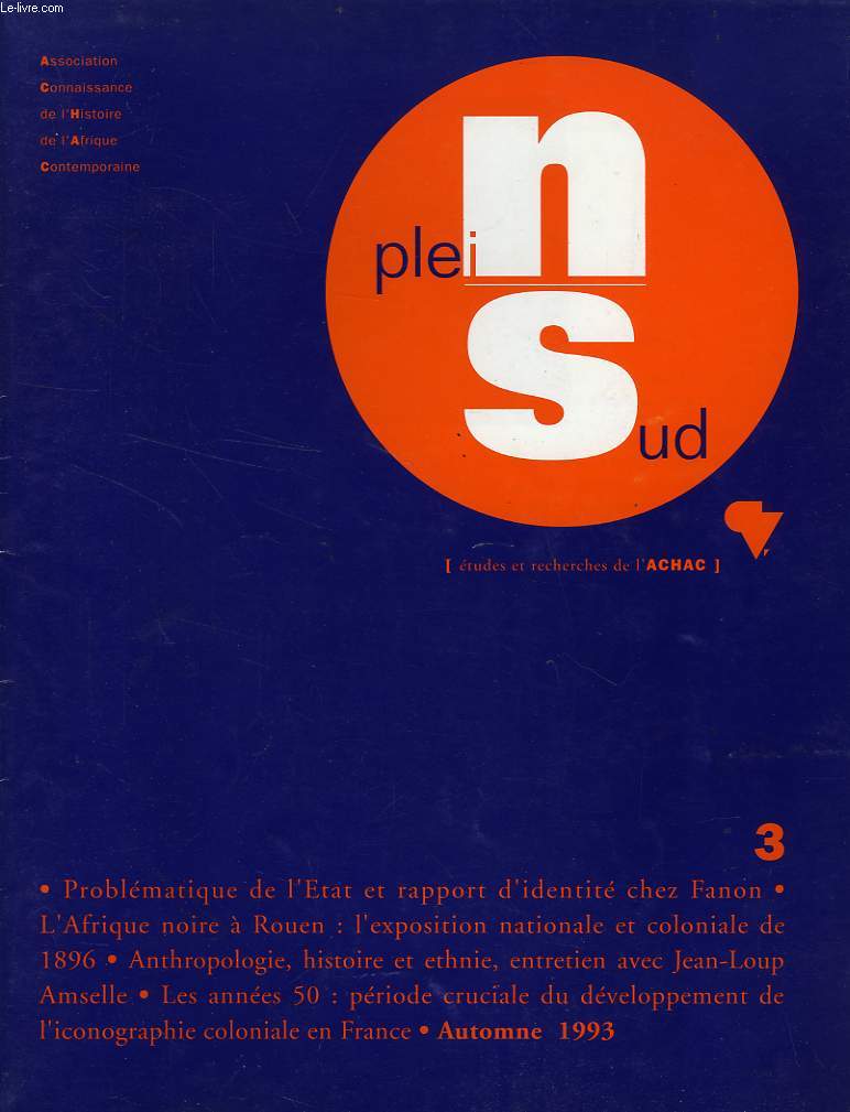 PLEIN SUD, N 3, AUTOMNE 1993