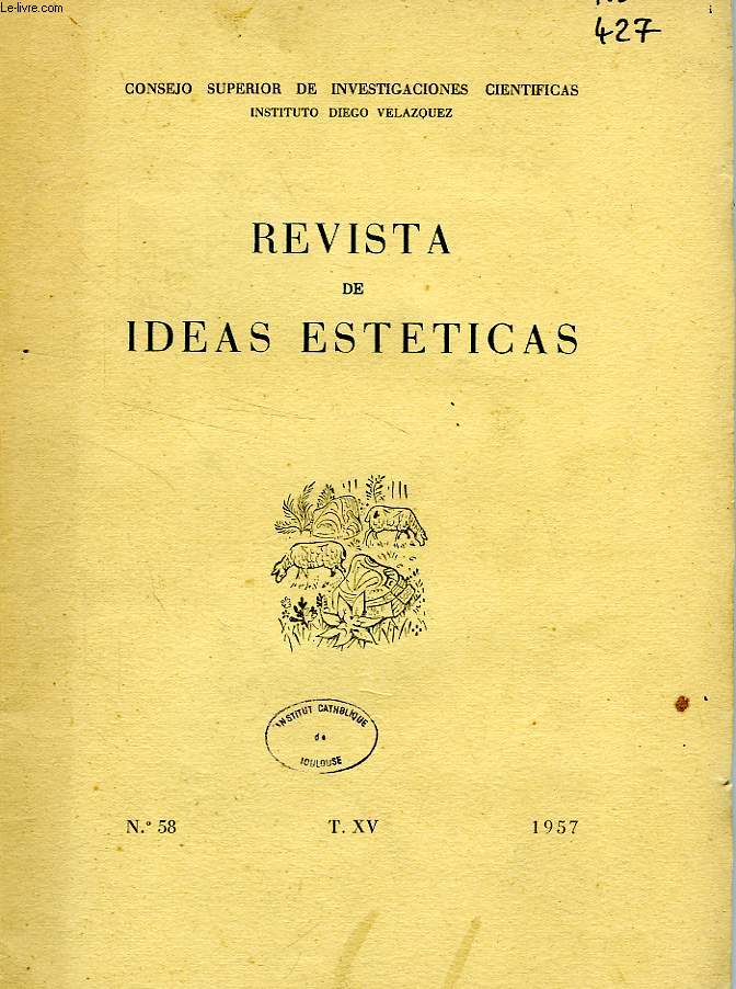 REVISTA DE IDEAS ESTETICAS, T. XV, N 58, 1957