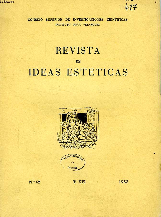 REVISTA DE IDEAS ESTETICAS, T. XVI, N 62, 1958