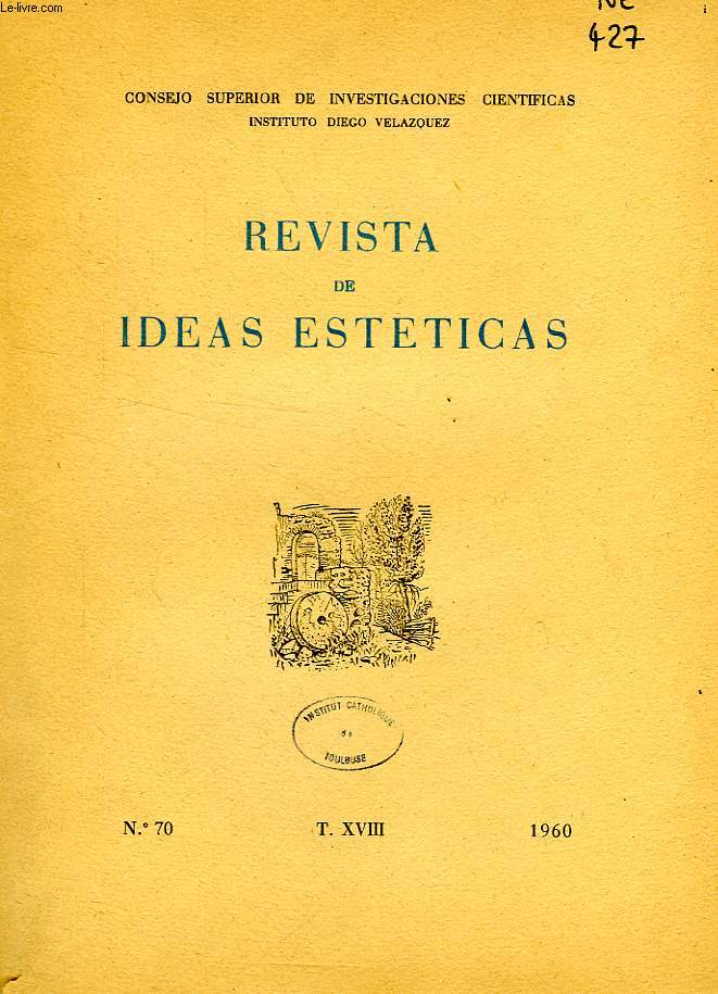 REVISTA DE IDEAS ESTETICAS, T. XVIII, N 70, 1960