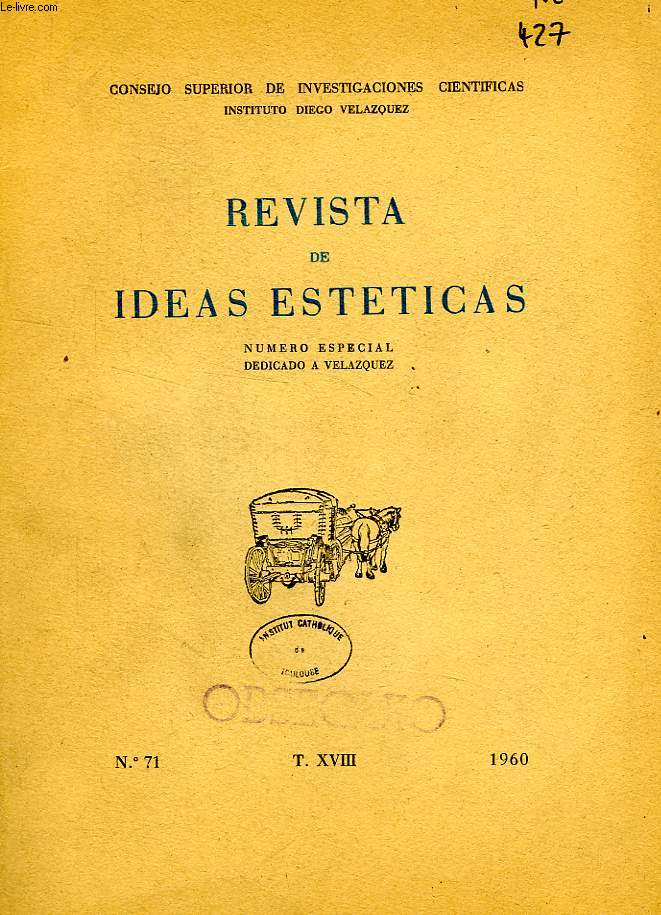 REVISTA DE IDEAS ESTETICAS, T. XVIII, N 71, 1960