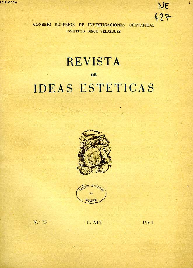 REVISTA DE IDEAS ESTETICAS, T. XIX, N 75, 1961