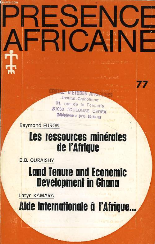 PRESENCE AFRICAINE, N 77, 1er TRIM. 1971