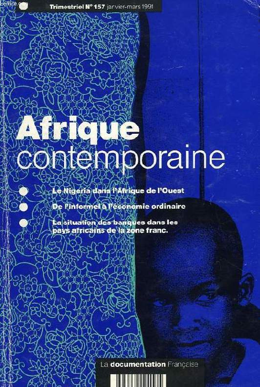 AFRIQUE CONTEMPORAINE, N 157, JAN.-MARS 1991