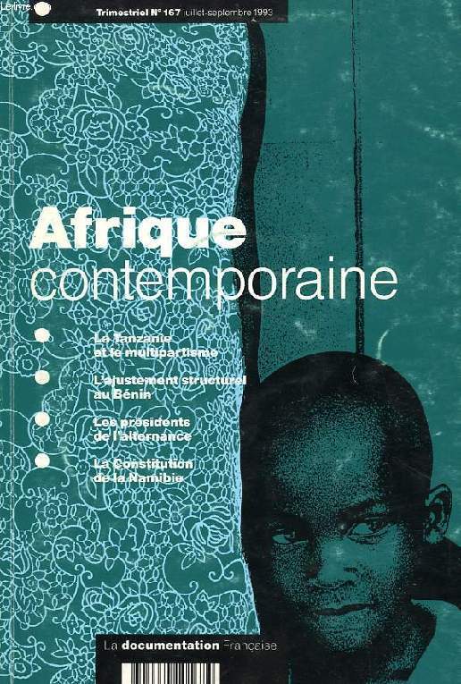 AFRIQUE CONTEMPORAINE, N 167, JUILLET-SEPT. 1993