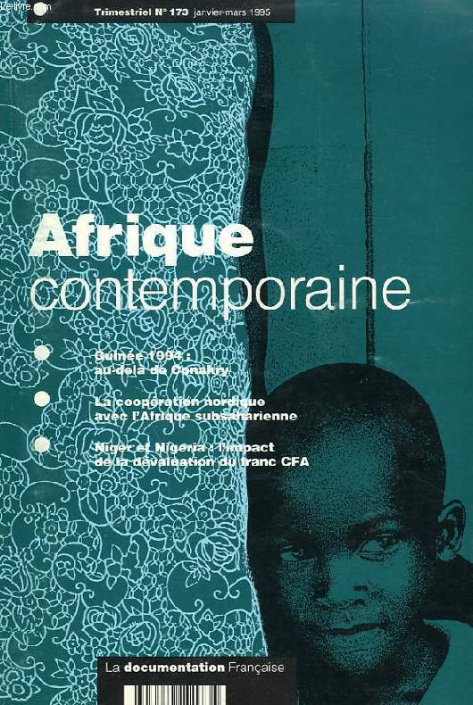 AFRIQUE CONTEMPORAINE, N 173, JAN;-MARS 1995